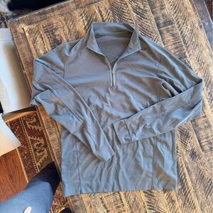 Patagonia Gray Men's Athletic Material Quarter Zip